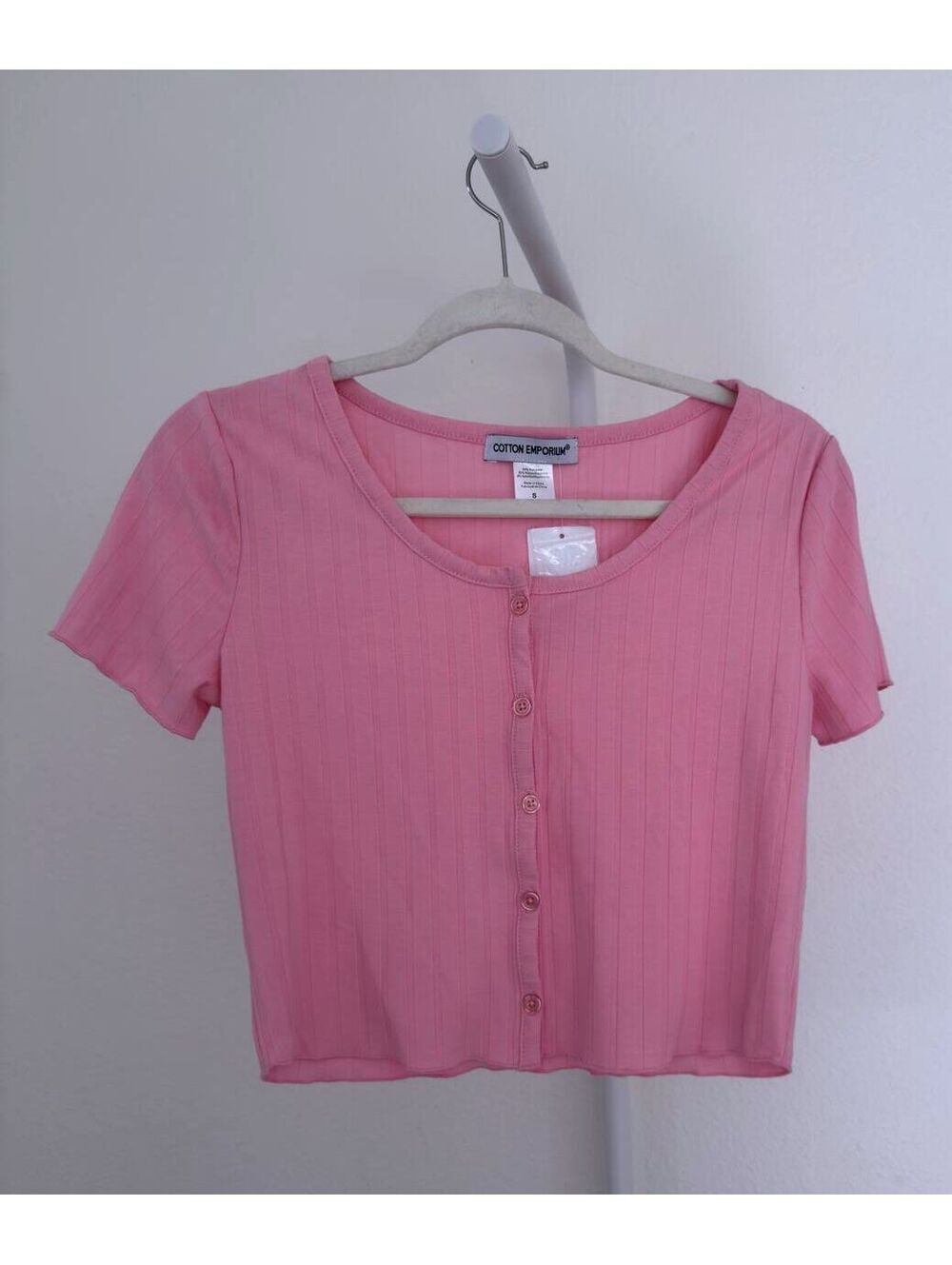 Cotton Emporium- Small Pink Crop Top
